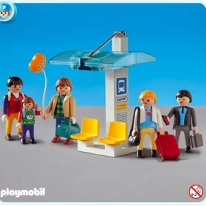 Playmobil Voyageurs abri bus 3171