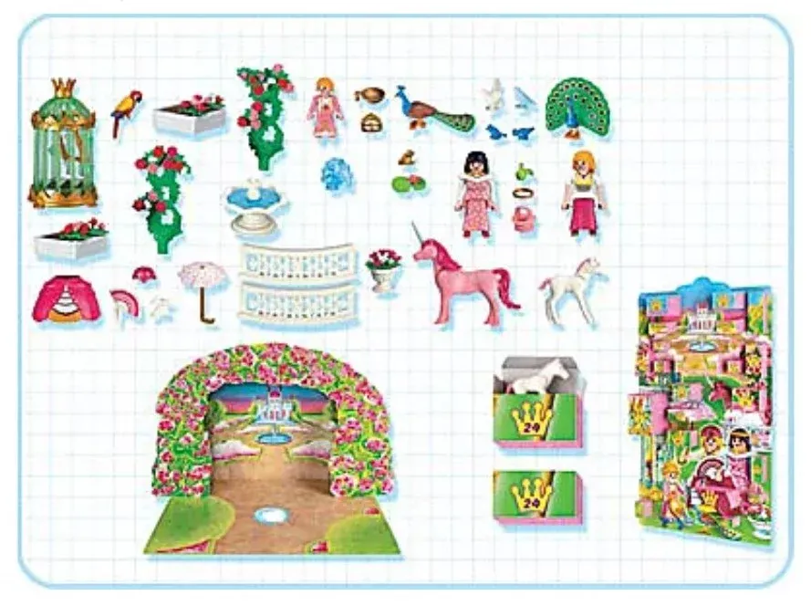 Playmobil Calendrier de l’Avent Princesse 4154 – Image 2